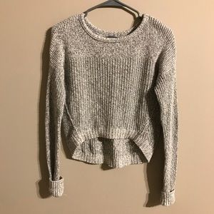 Grey crop sweater